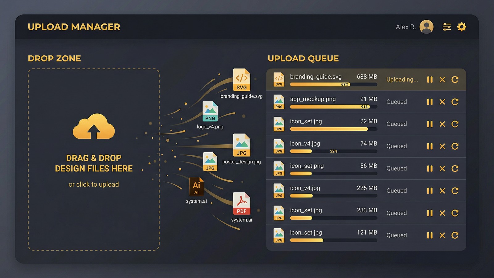 Amazon Merch on Demand drag and drop automation upload interface