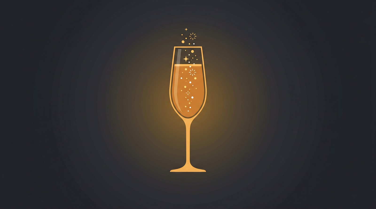 Champagne glass illustration representing bachelorette party celebration