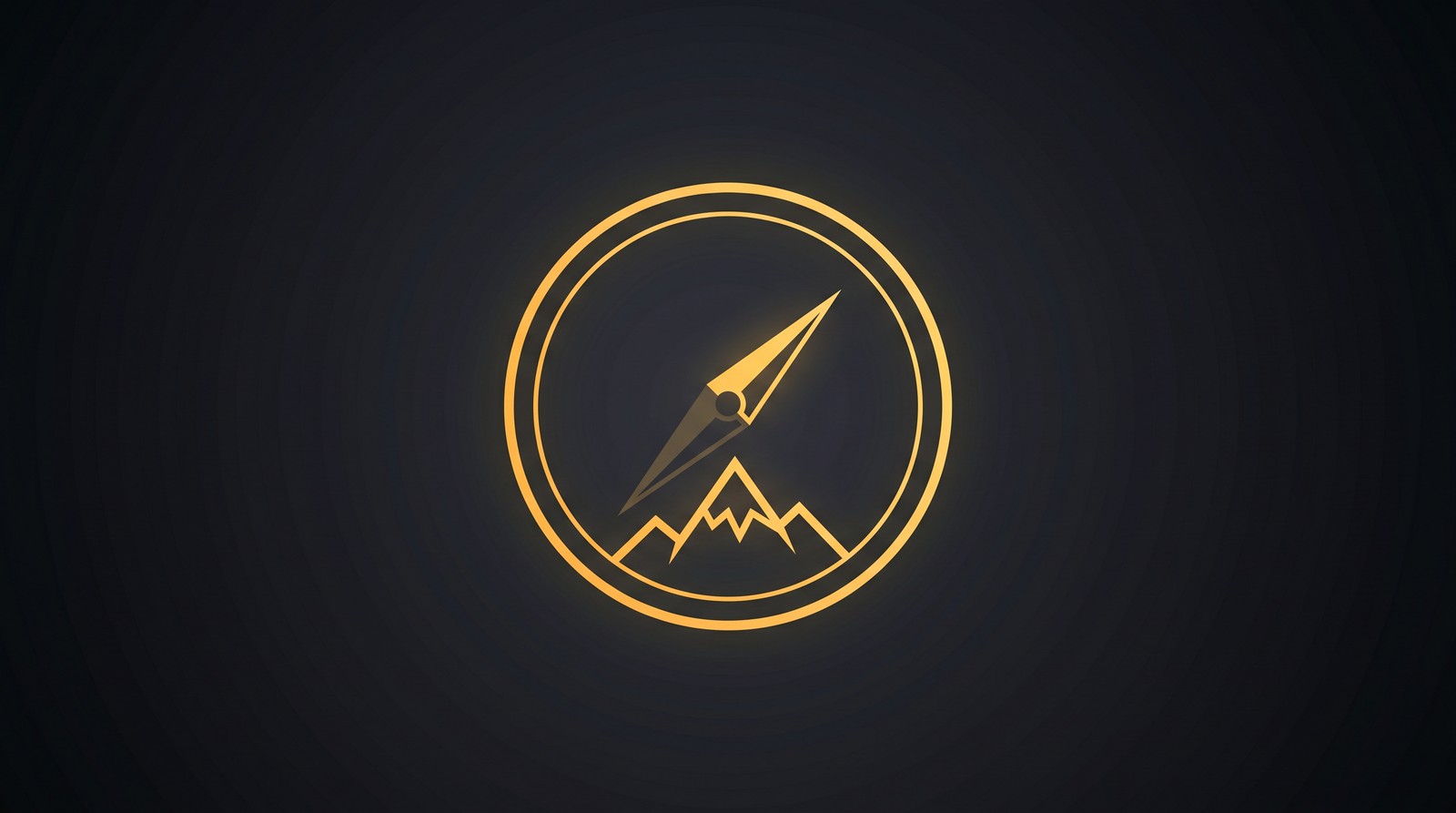 Compass and mountain peak adventure design for outdoor apparel