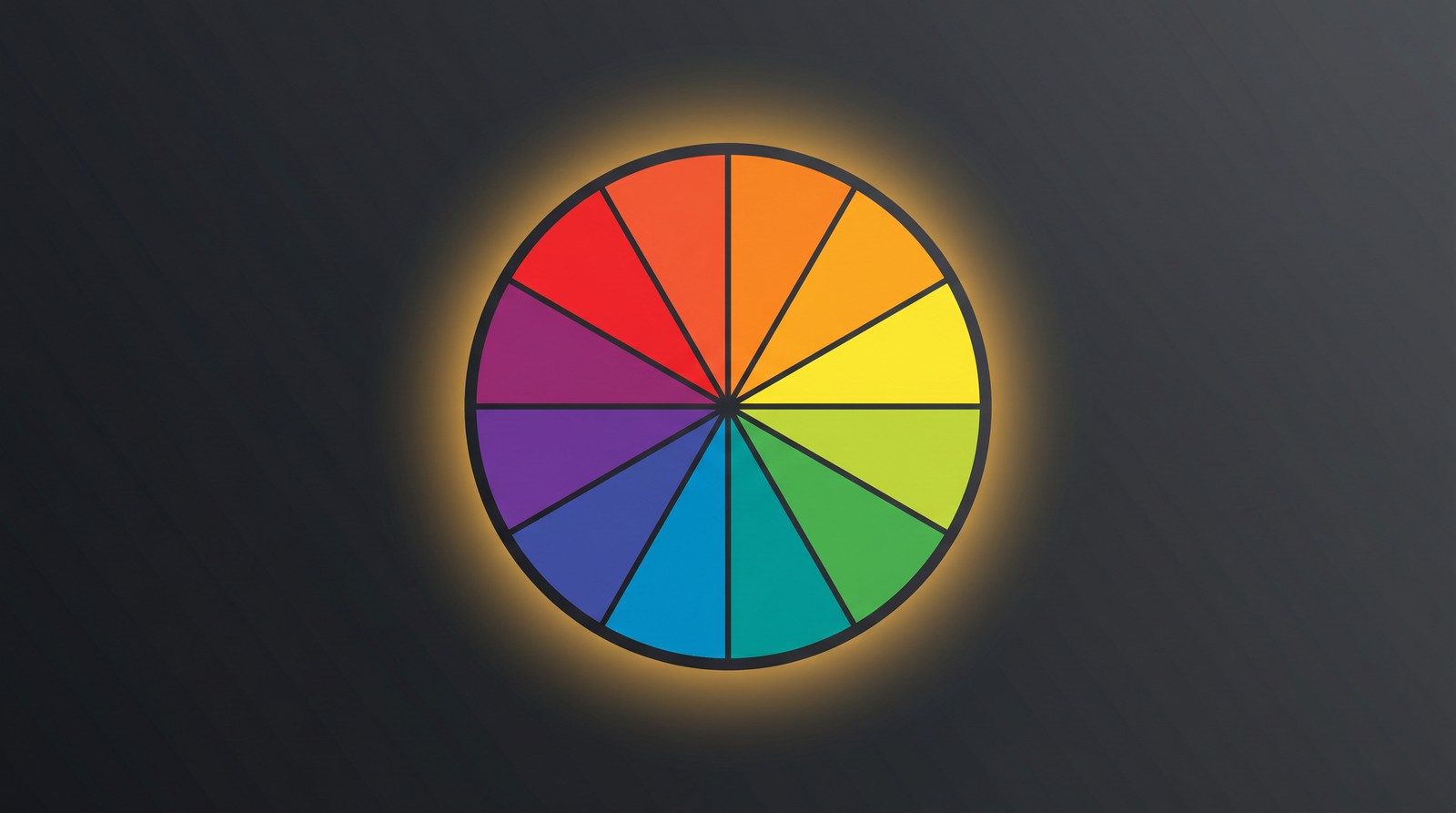 T-shirt color theory and color wheel illustration for design