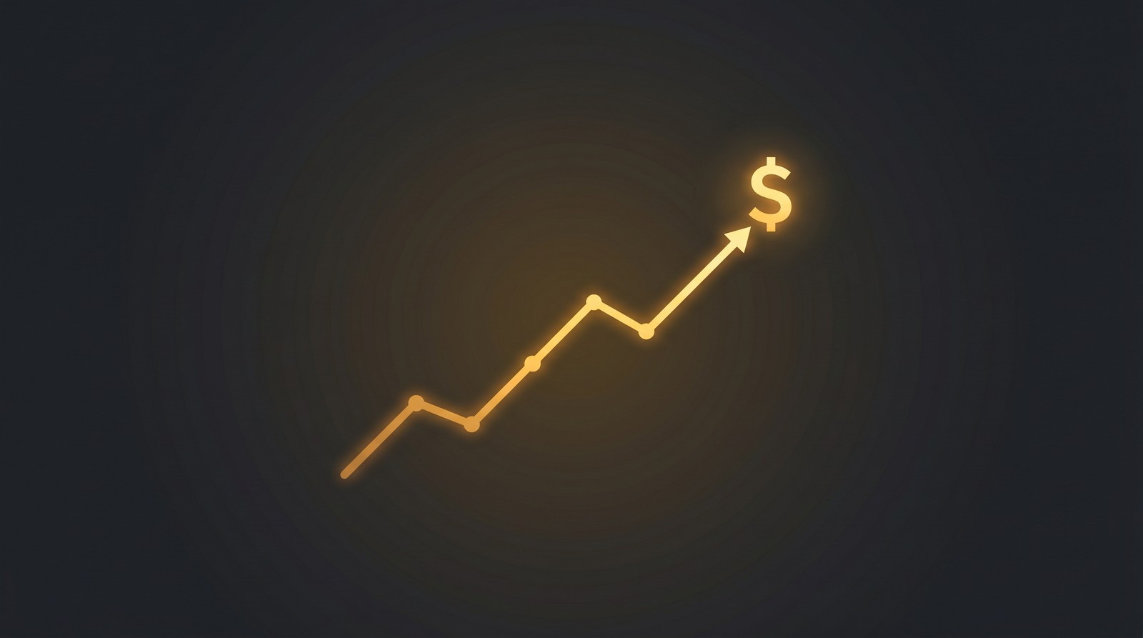 Revenue growth chart illustration showing upward business trajectory
