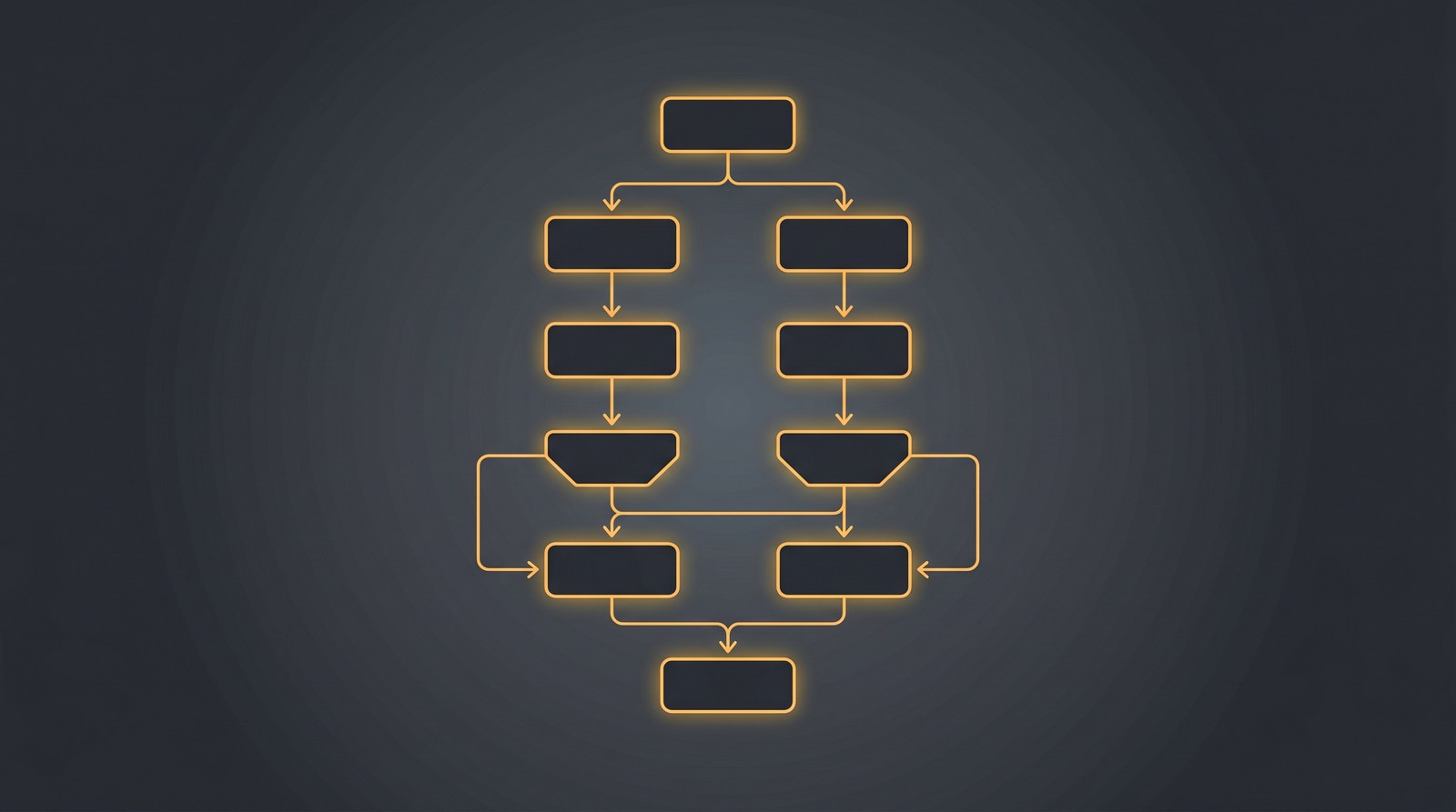 Automated workflow flowchart illustration