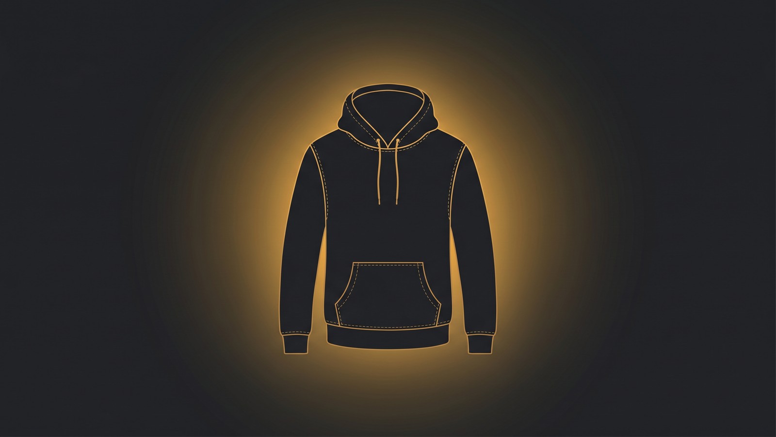 Premium embroidered hoodie silhouette representing high-margin embroidered print on demand products