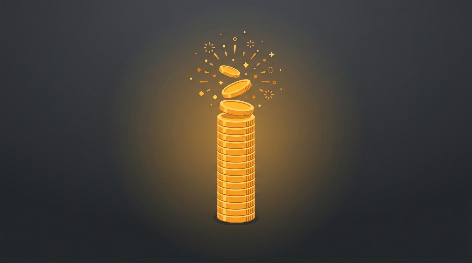 Passive income growth from digital downloads illustration