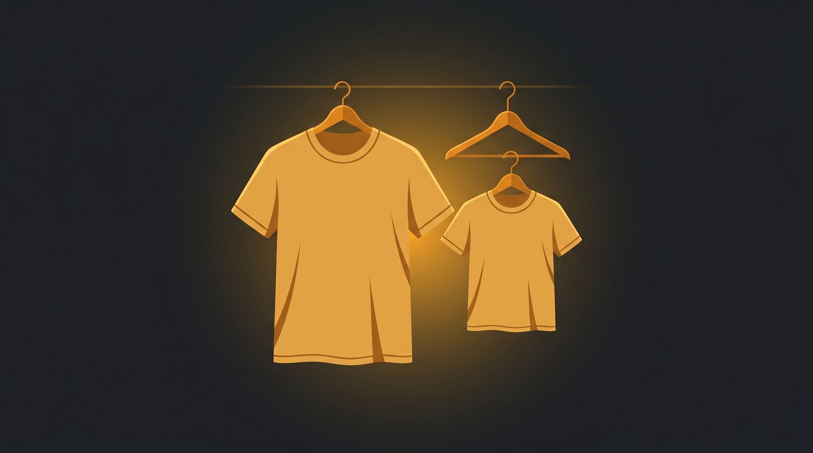Father son matching shirts design concept illustration