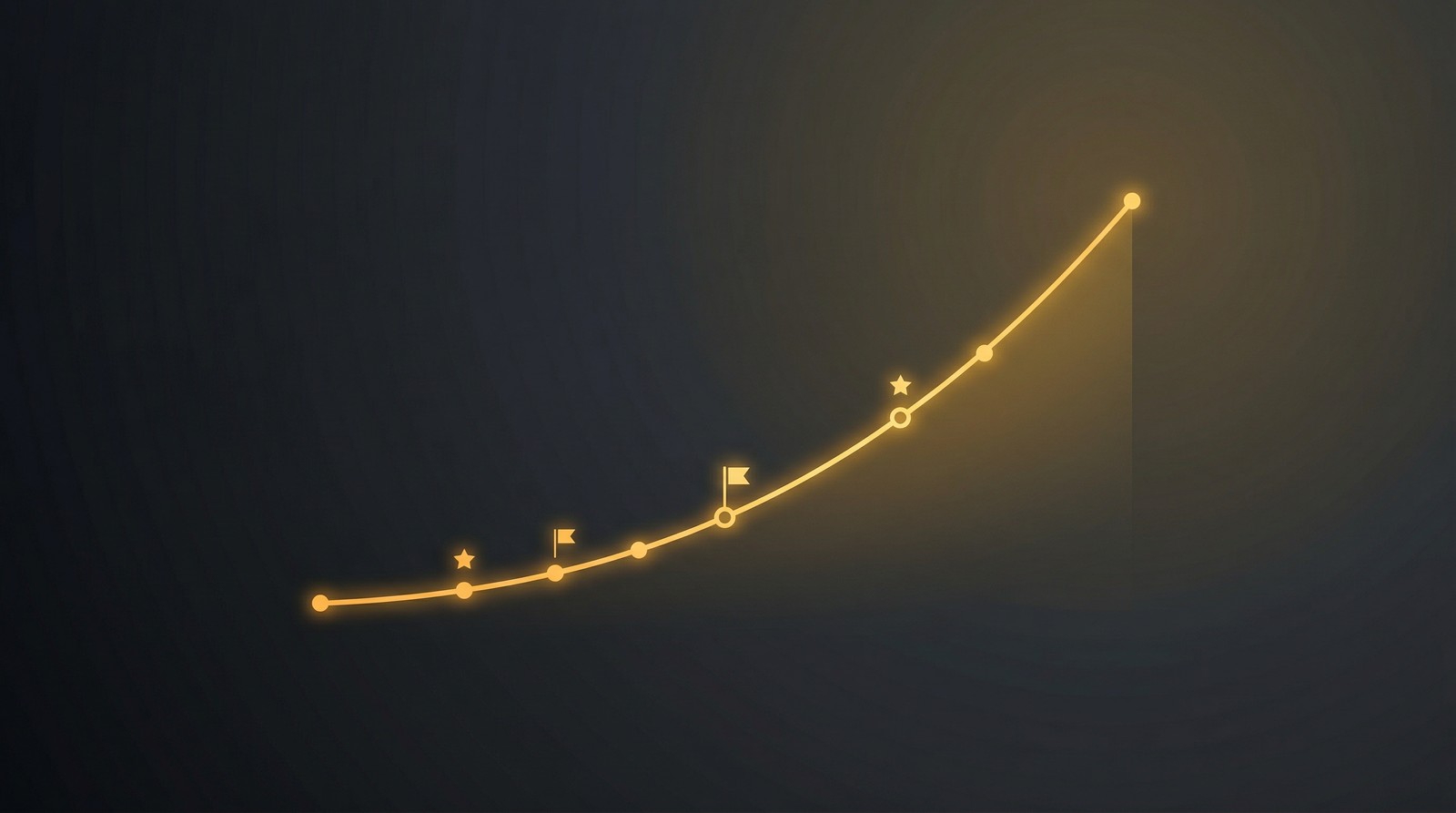 Print on demand growth curve illustration