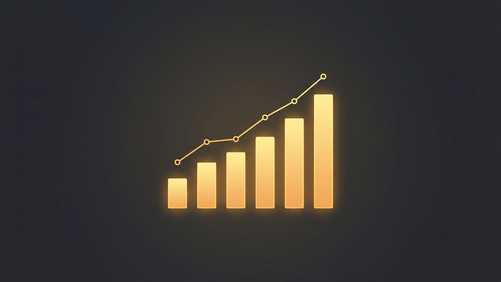Print on demand business plan revenue projections chart showing growth trajectory
