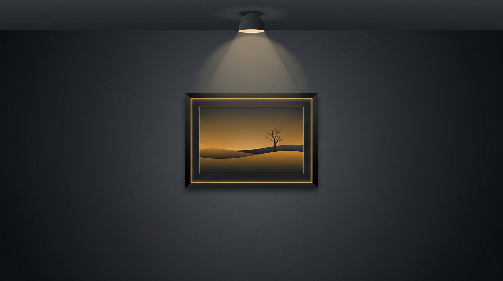 Canvas print displayed in a modern living room setting