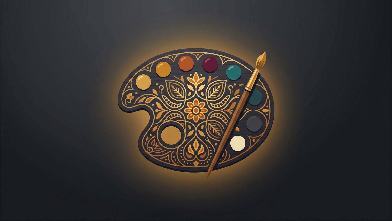 Custom dress design palette and pattern illustration