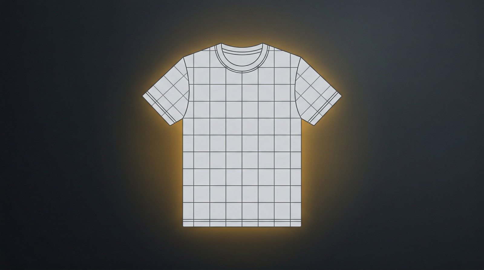 Legging design template with panel layout and seam guides