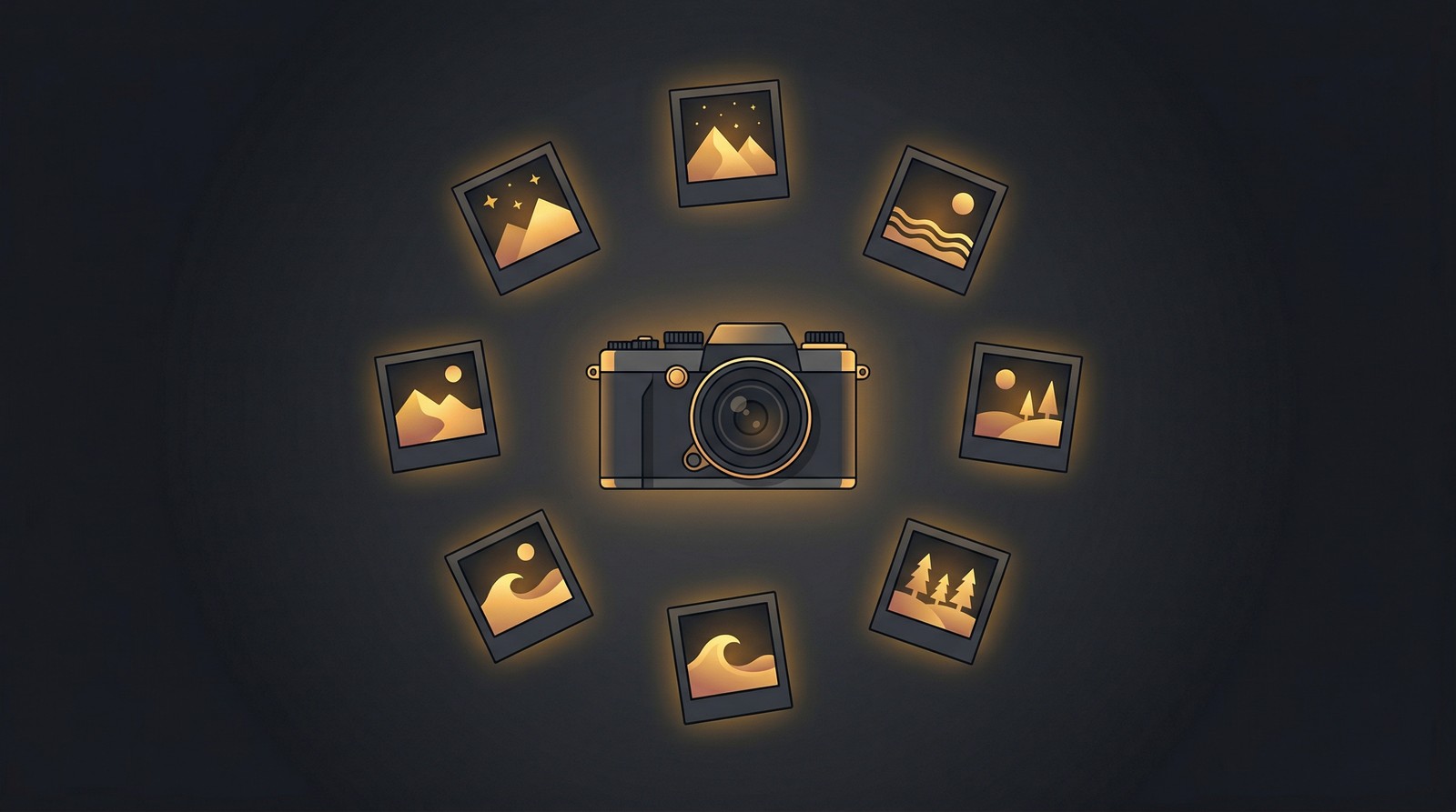 Print on demand photography product examples showing landscape photos on canvas prints