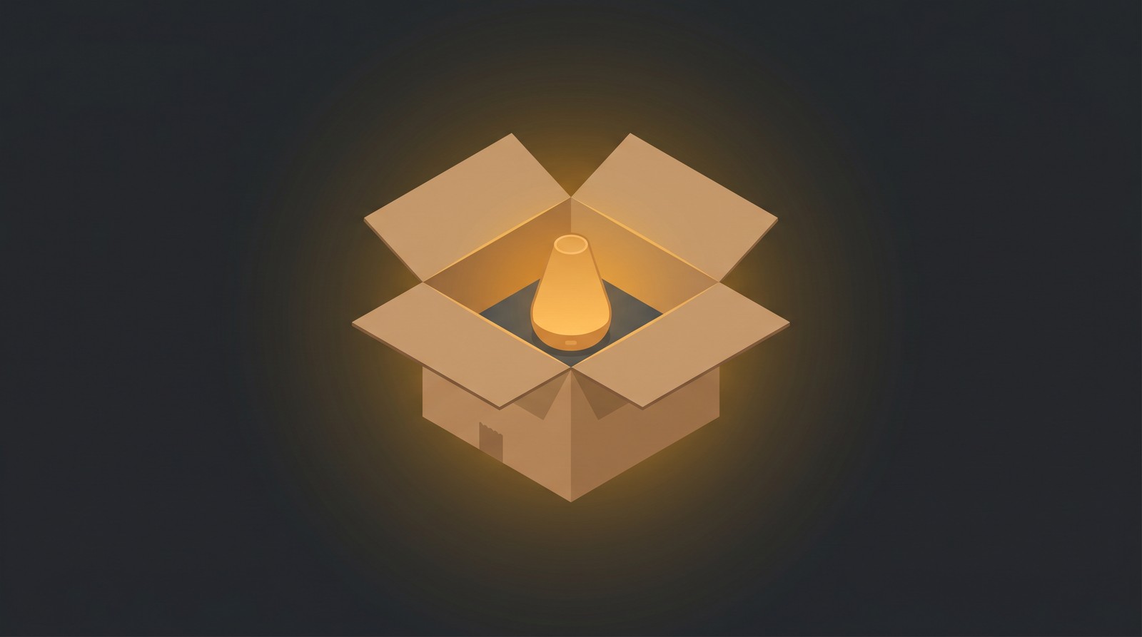 Open shipping box with branded print on demand product inside