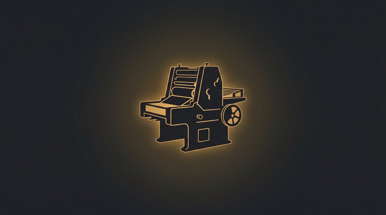 Printing press used in screen printing production