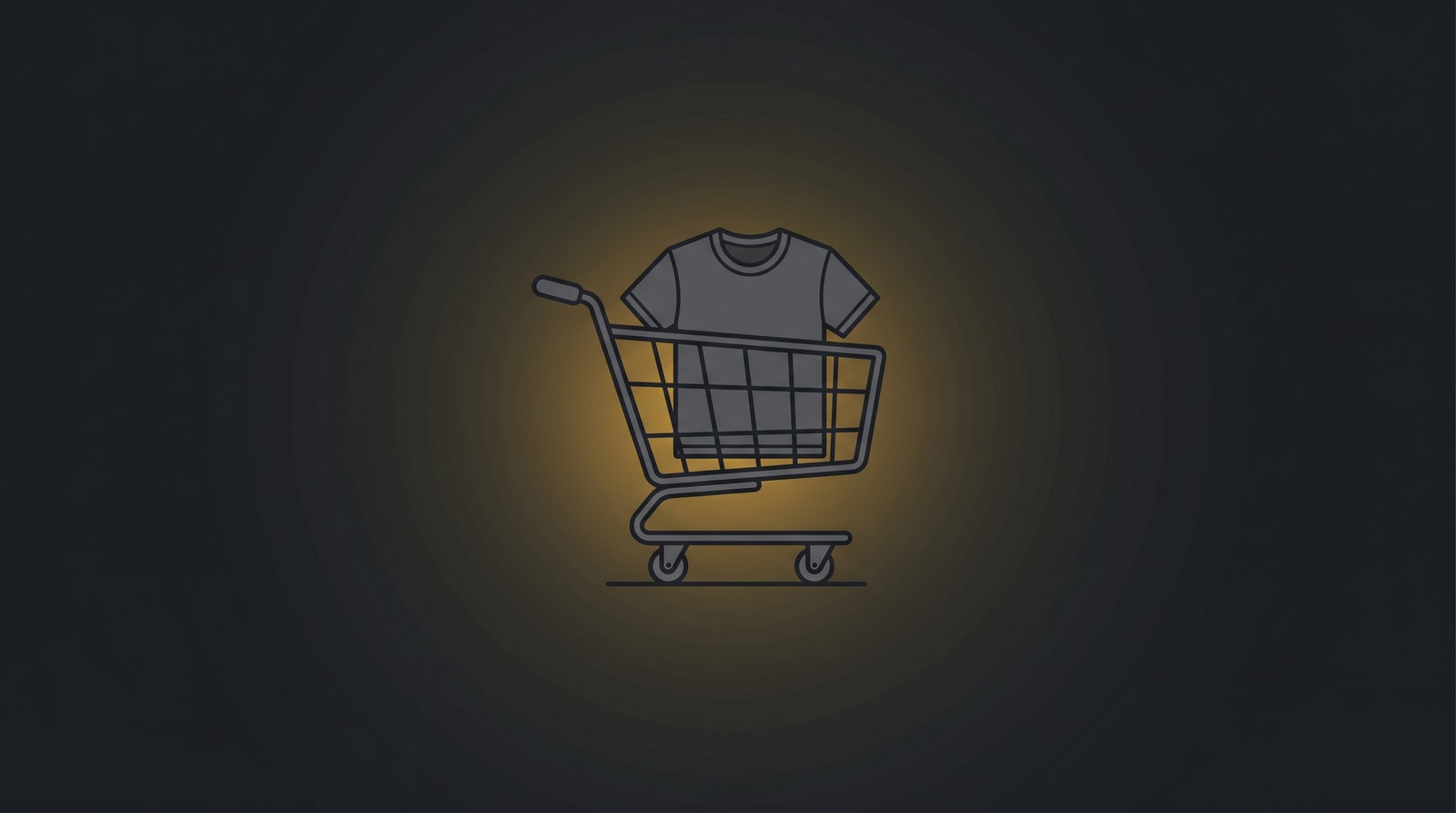 Walmart print on demand shopping cart illustration